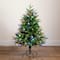 4ft. Pre-Lit Luxembourg Pine Artificial Christmas Tree, Multicolor Lights